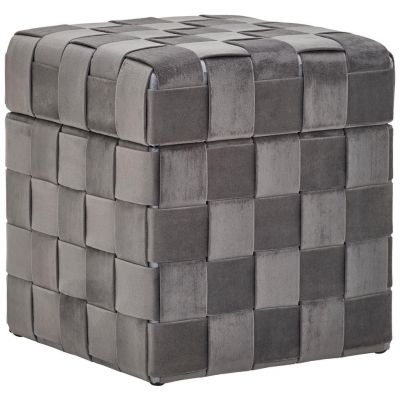 Taburet din textil, material pe bază de lemn, gri {item.attr('143-279')}