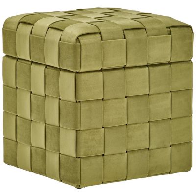 Taburet din textil, material pe bază de lemn, verde {item.attr('143-279')}