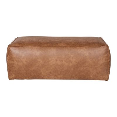 Taburet maro coniac cu tapiÈu009Berie din imitaÈu009Bie de piele Rodeo âu0080WOOOD