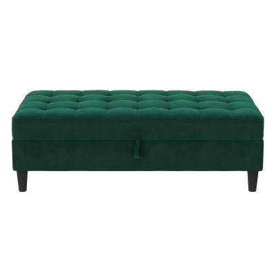 Taburet verde cu tapiÈu009Berie din catifea Presley âu0080StÃ¸raa