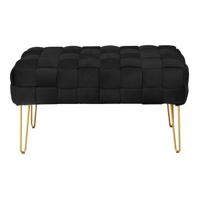 Taburet Wenzo, negru, 82x43x46 cm